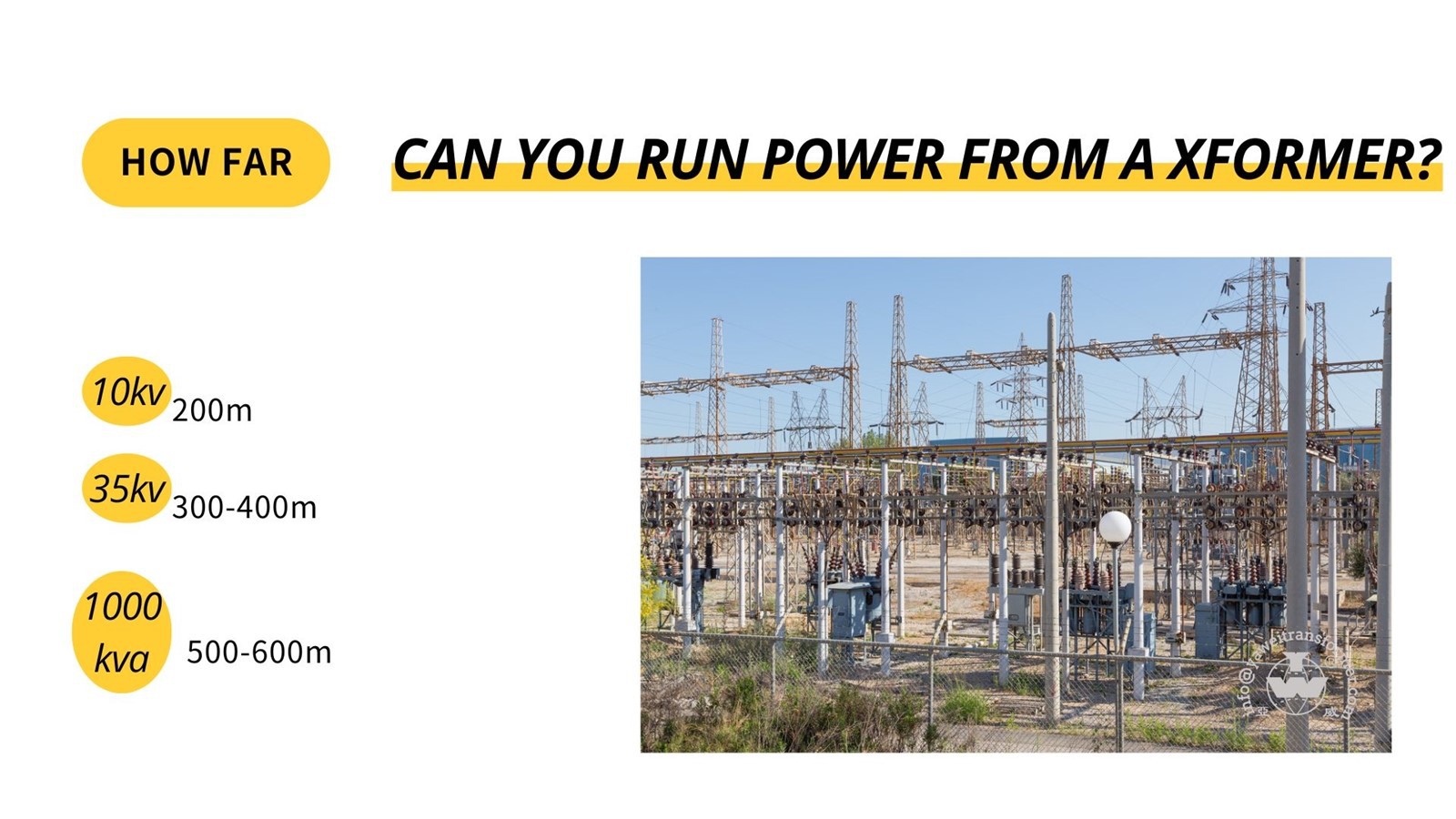 how far can you run power from a transformer how far can you run power from a transformer