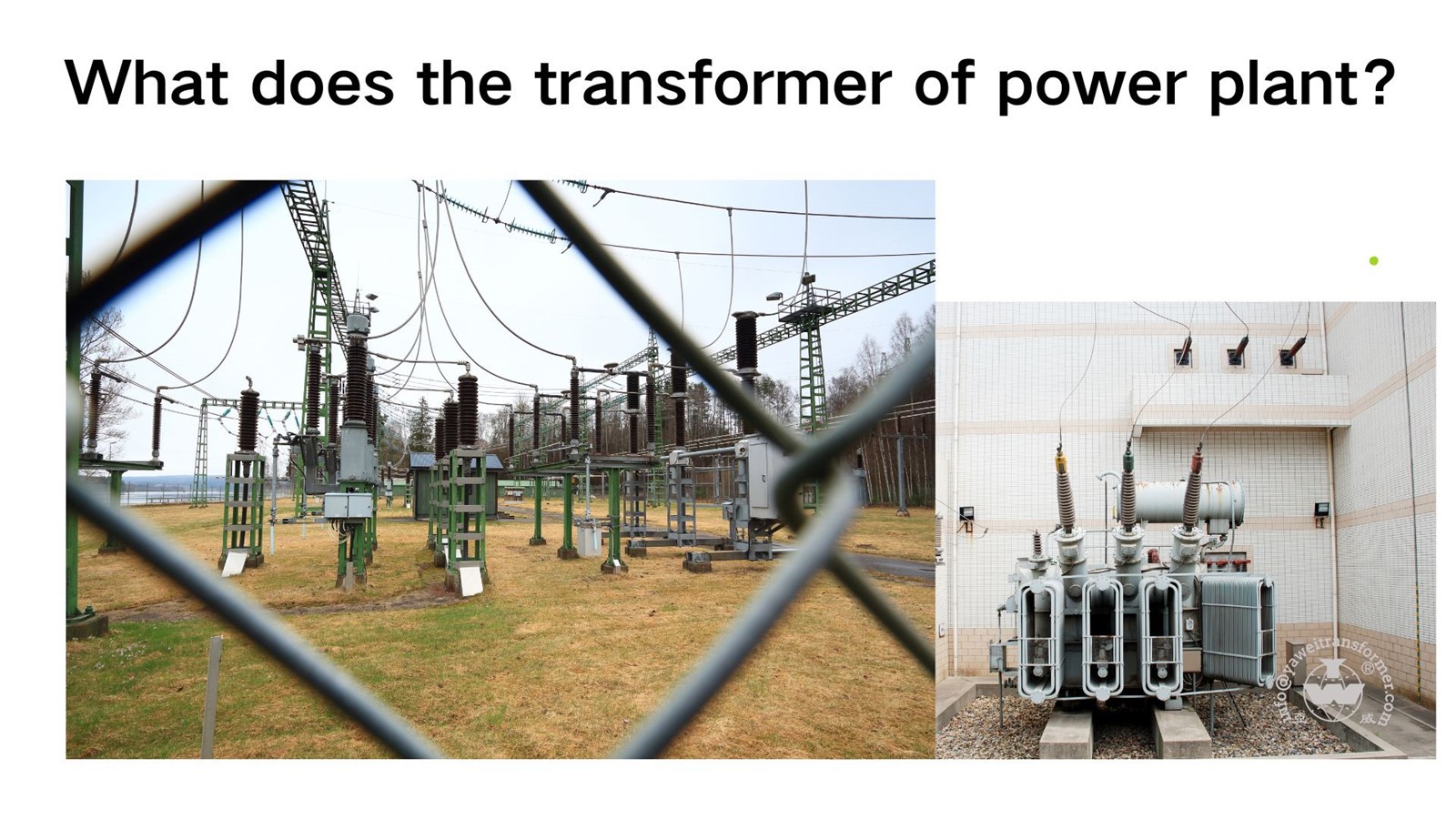 what does the transformer of power plant 1 what does the transformer of power plant 1