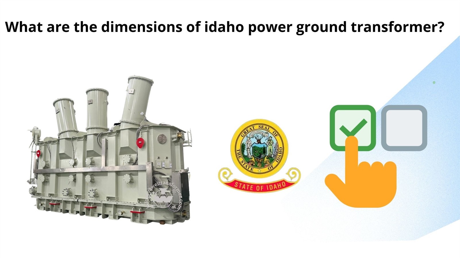What are the dimensions of idaho power ground transformer