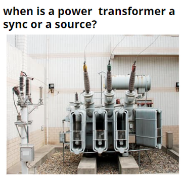 متى يكون محول الطاقة متزامنا أو مصدرا؟